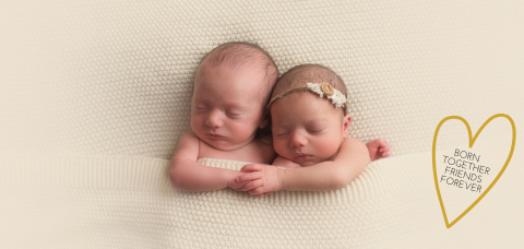 Geboortekaartje tweeling